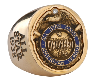 1938 All-Star Game American League Pendant-Mounted Ring - Joe McCarthy